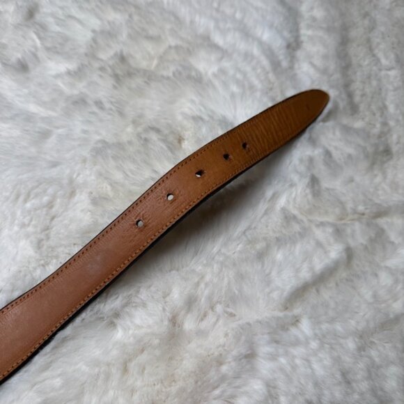 Lucchese Western Cowgirl Southwestern Buckle Belt Vintage Leather Size 36 BLAA37 - Picture 10 of 11